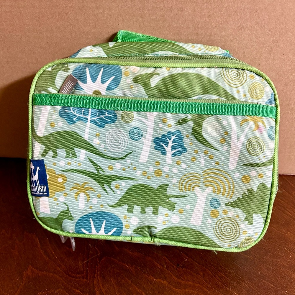 Wildkin Insulated Green Dinosaur Lunch Bag